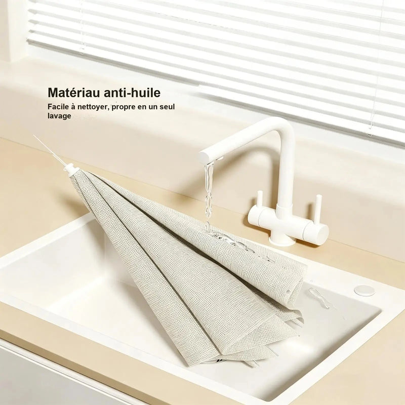 Cloche Alimentaire Pliable Parapluie Beige Buffet