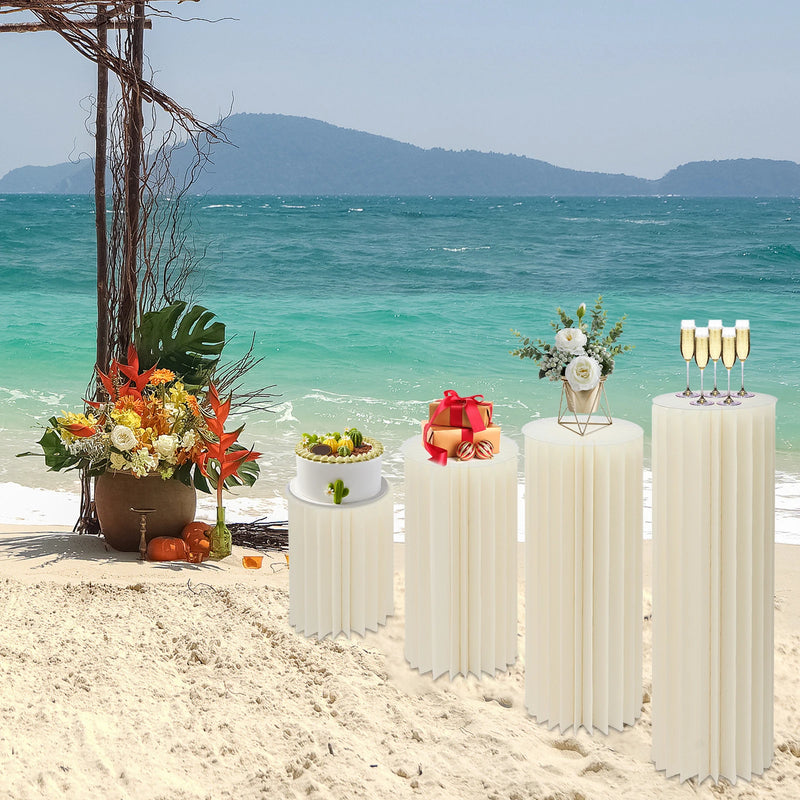 Colonnes Présentoir Buffet Mariage Modulables – cube présentoir buffet – gros plan sur la matière
