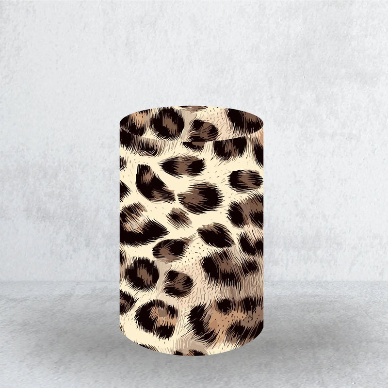 Housse Extensible Piédestal Cylindrique Motif Imprimé