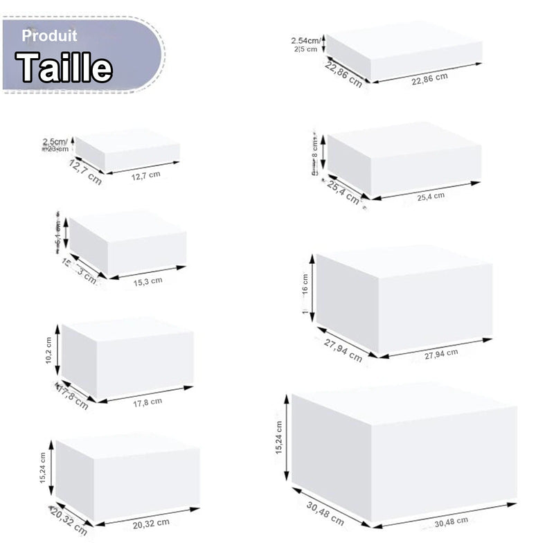 Présentoir buffet cube blanc – mise en situation buffet de mariage
