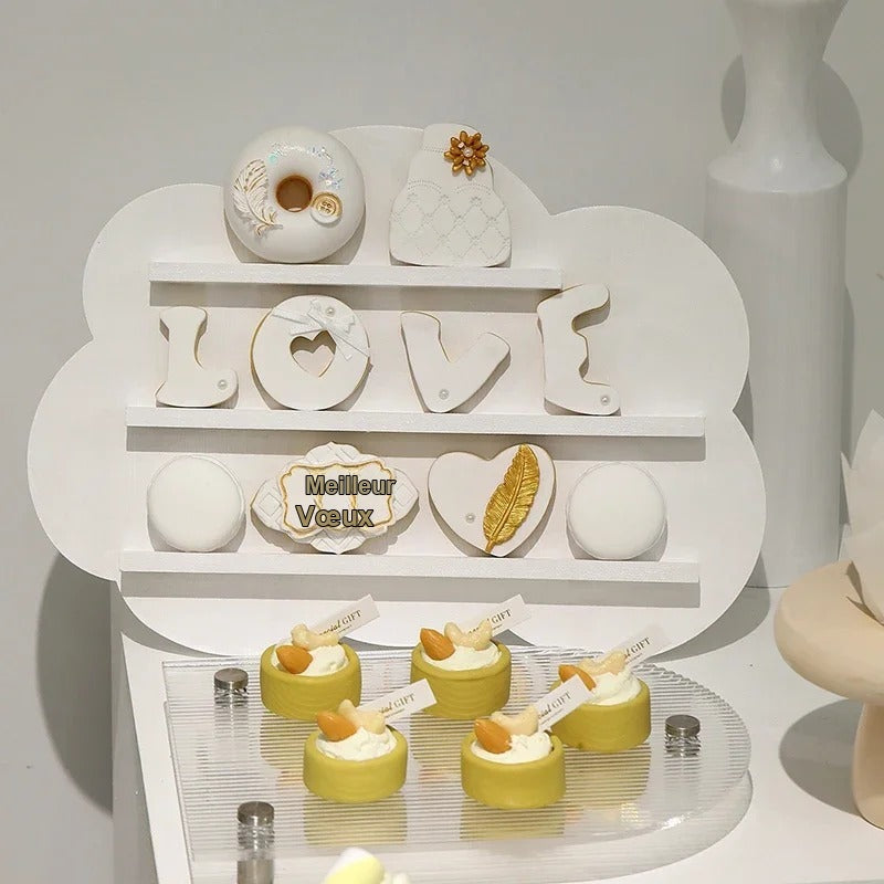 Présentoir macaron bois – détail design produit qualité supérieure