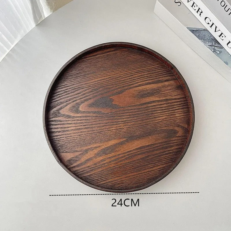 Plateau en bois rond – mise en situation buffet de mariage